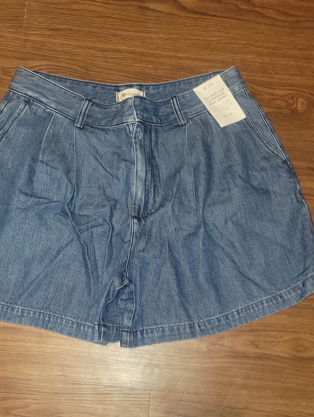 Madewell Light Blue High-Waist Jean Shorts